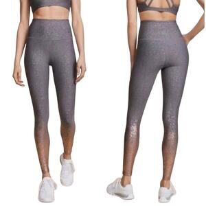 new Beyond Yoga Alloy Ombre Leggings XS Speckled Foil Metallic High-Rise NWOT